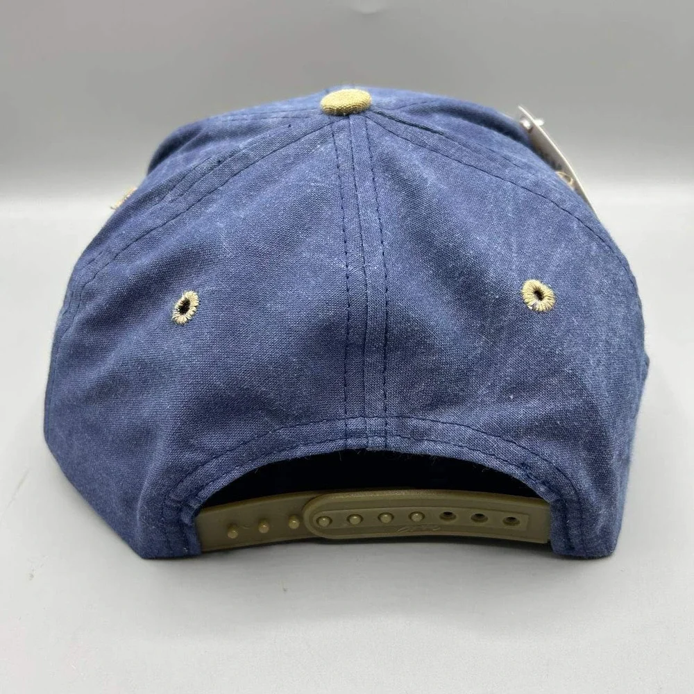 Vintage San Diego Padres Hat Men Blue Brown Signatures Snap Back Cap New